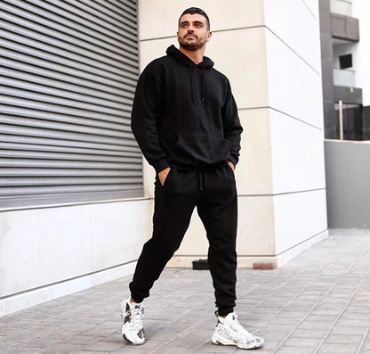 Men’s Suit-Style Pullover Sports Hoodie – Casual Athletic Wear