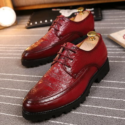 Trendy Mens Casual Height-increasing Shoes British Style