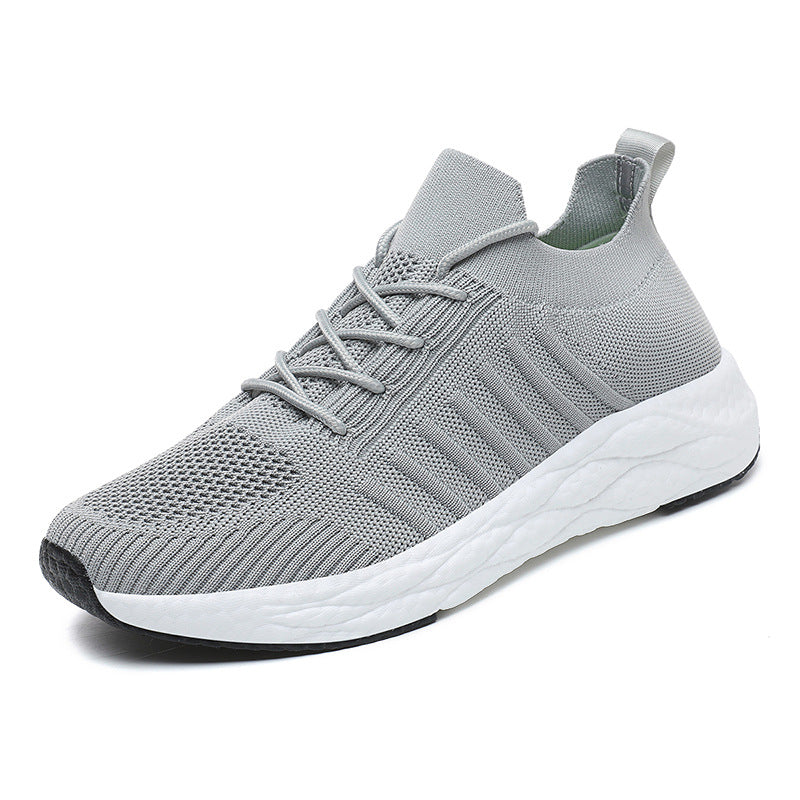 Men's Breathable Woven Sneakers – Lightweight Casual Running Shoes
