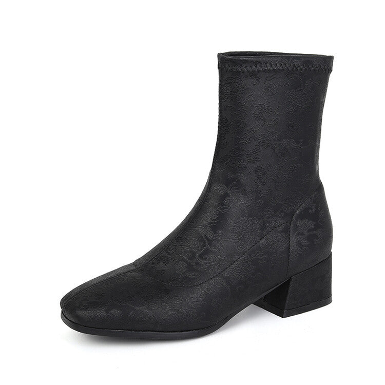 New Chinese-style Womens Shoes French- Elegance Fashion Booties