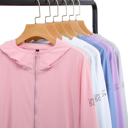 Ice Silk Long Sleeve Shirt Breathable Summer Casual Shirt