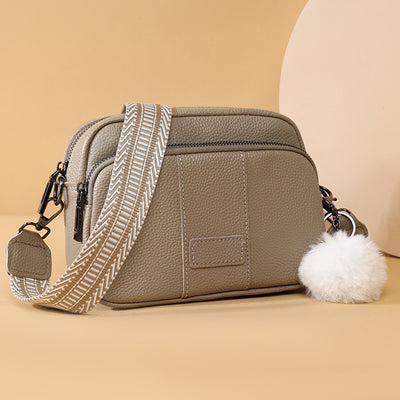 Genuine Leather Womens New Trendy Fashionable Versatile Single-shoulder Bag