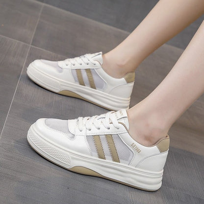 Mesh White Sneakers Womens Shoes 2024 Springsummer New Style
