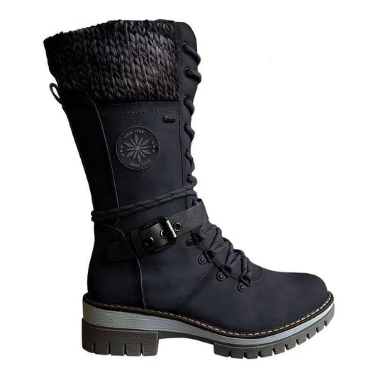 Women’s Winter Riding Boots – European Style Warm Snow Boots