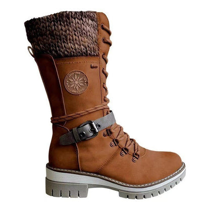 Women’s Winter Riding Boots – European Style Warm Snow Boots