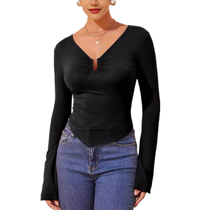 AutumnWinter New Style Fashion Solid Color Slim-Fit Long-Sleeve Base Layer
