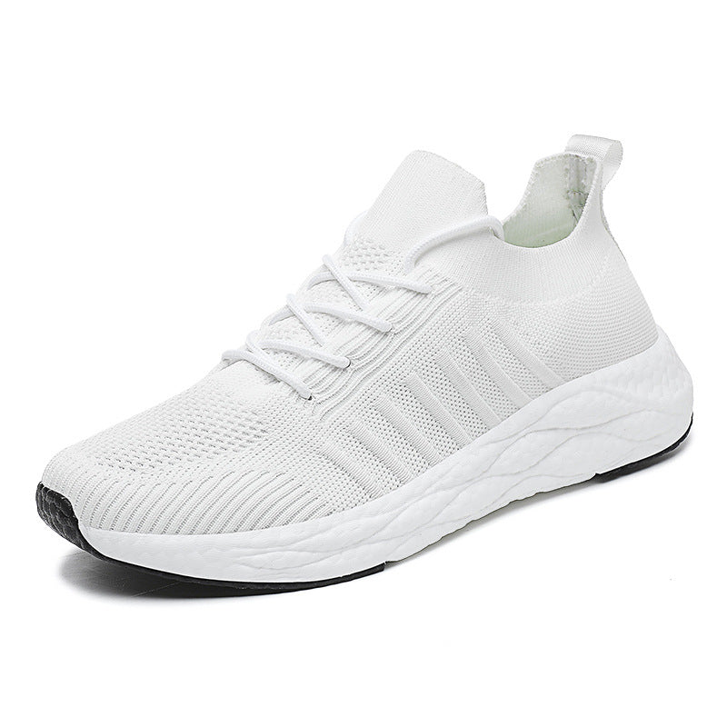 Men's Breathable Woven Sneakers – Lightweight Casual Running Shoes