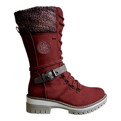 Women’s Winter Riding Boots – European Style Warm Snow Boots