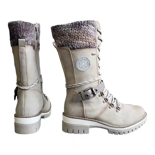 Women’s Winter Riding Boots – European Style Warm Snow Boots