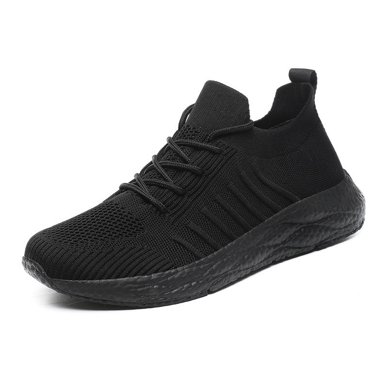 Men's Breathable Woven Sneakers – Lightweight Casual Running Shoes