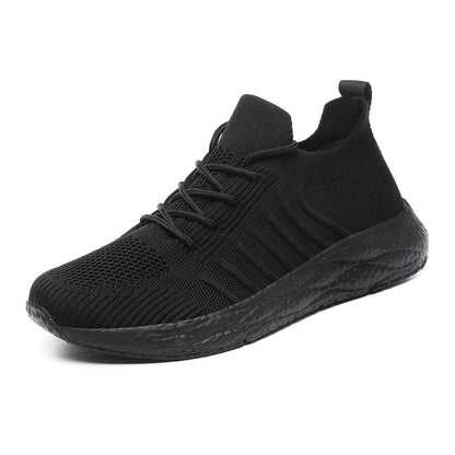 Men's Breathable Woven Sneakers – Lightweight Casual Running Shoes