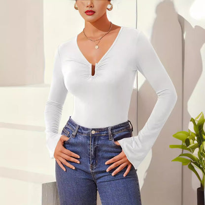 AutumnWinter New Style Fashion Solid Color Slim-Fit Long-Sleeve Base Layer