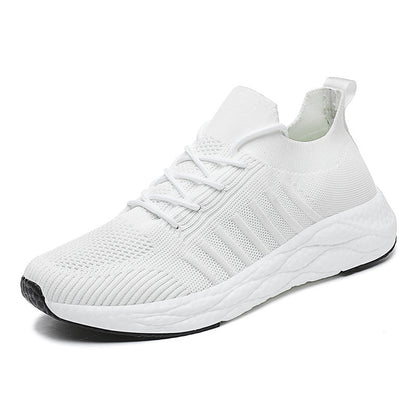 Men's Breathable Woven Sneakers – Lightweight Casual Running Shoes